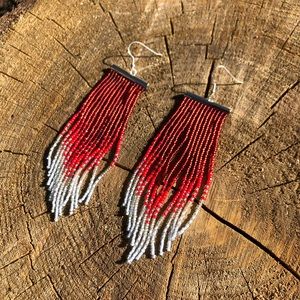 SOLD!!!!✨Beaded Fringe Earrings✨
